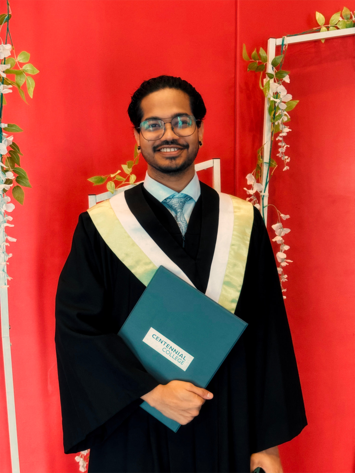Satvik at his Centennial College graduation