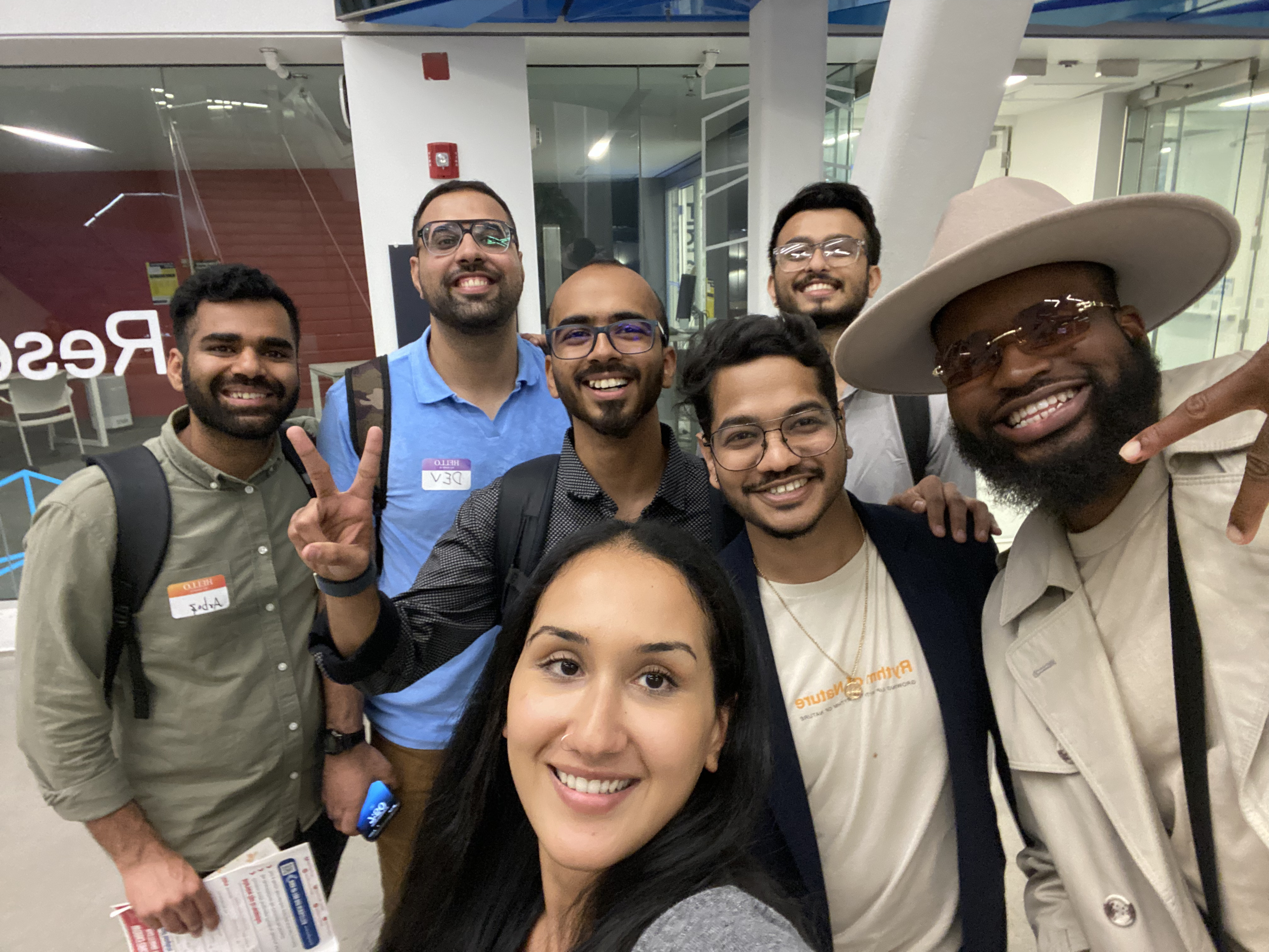 Satvik with his team