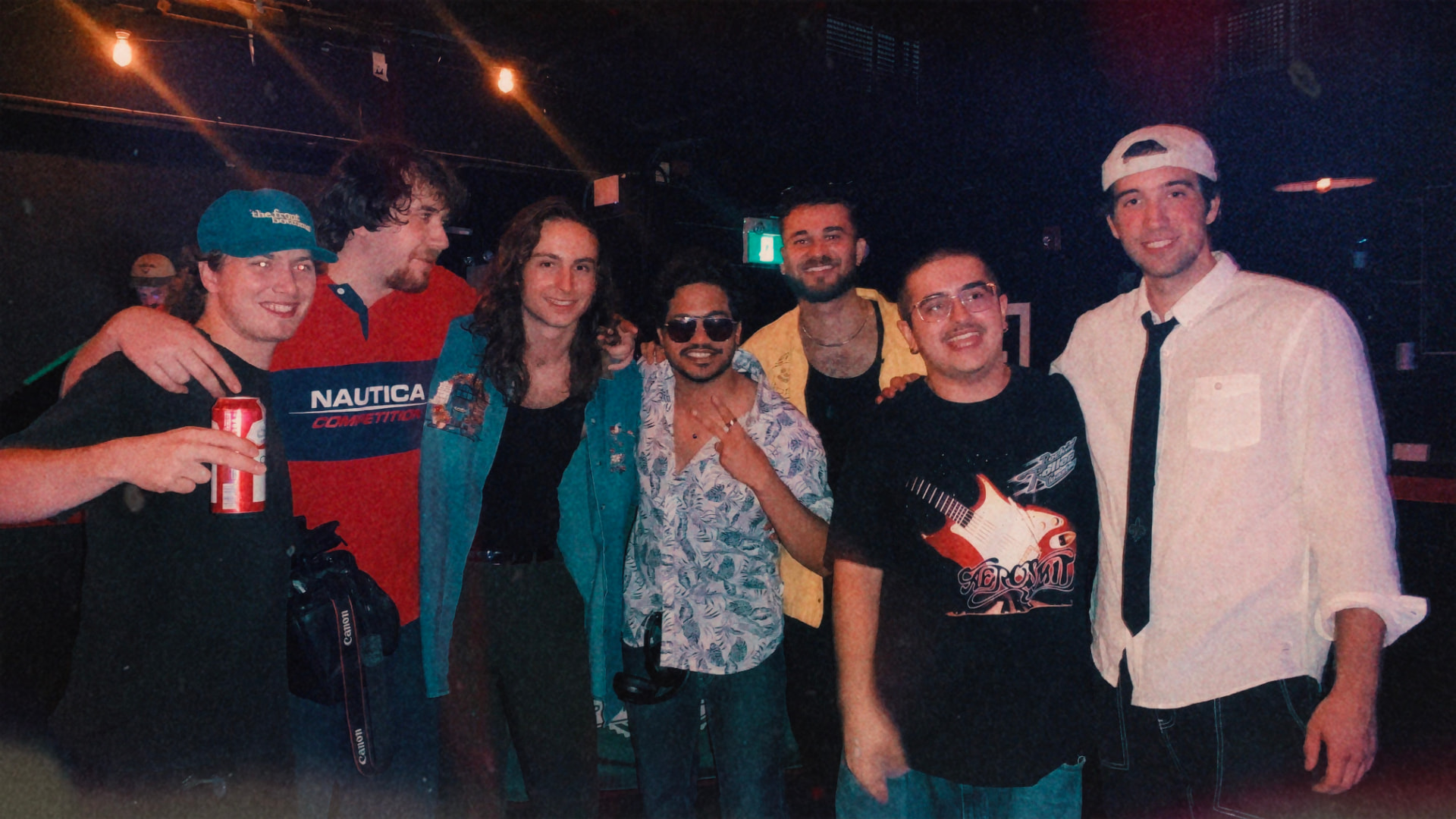 Satvik with friends at a live music night in Toronto