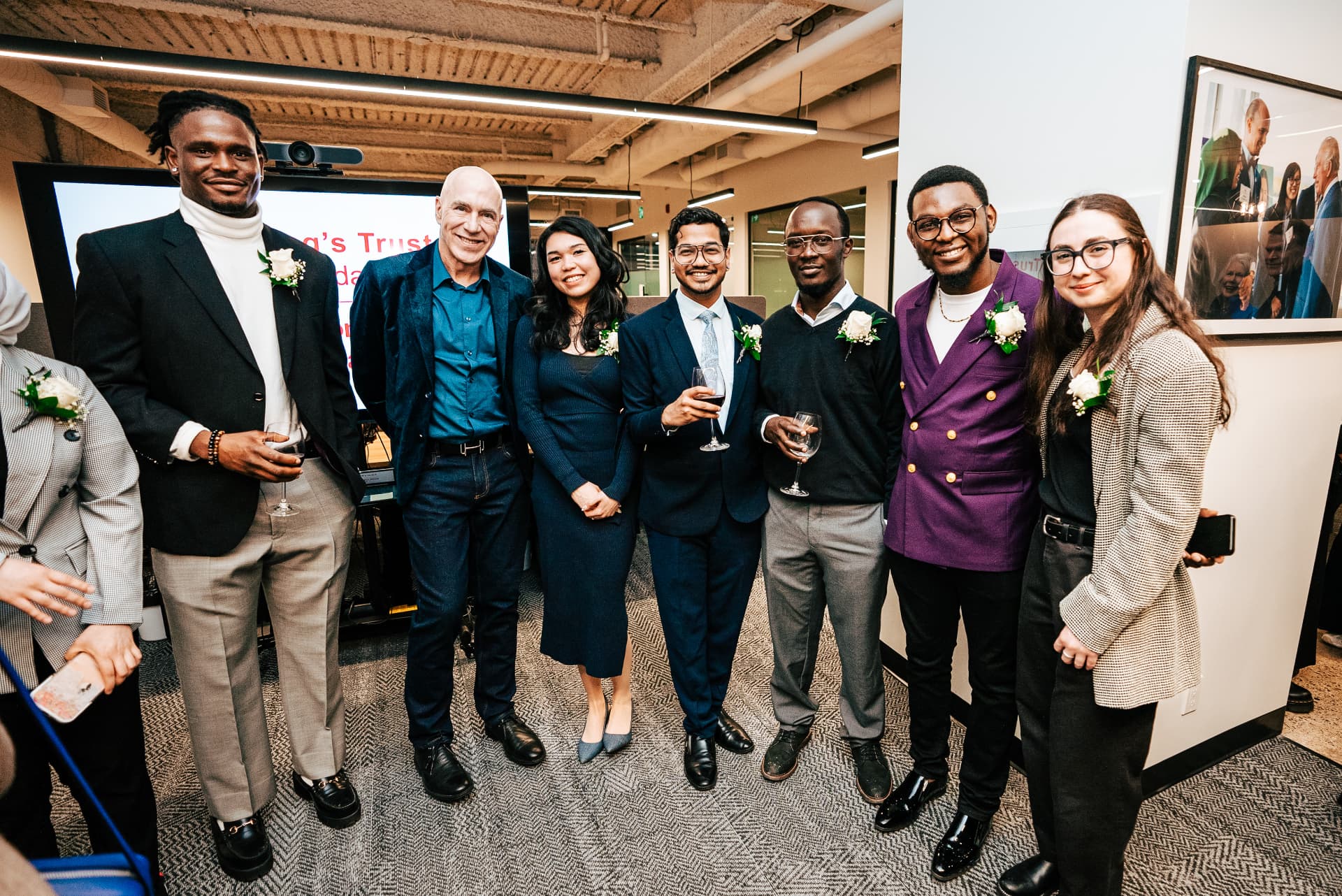 Satvik Sinha with fellow founders and mentors